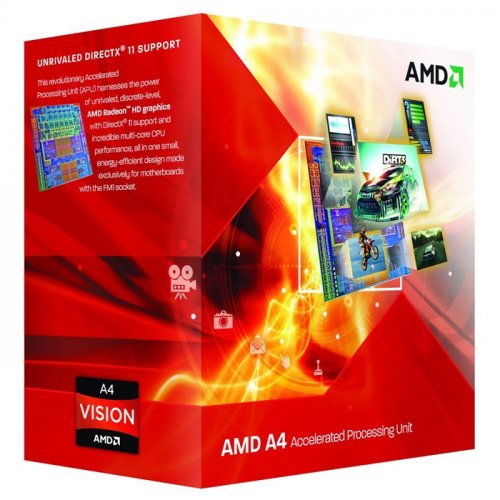 Продать Процессор AMD A4-3300 2.5GHz 1MB sFM1 Box (AD3300OJHXBOX) по Trade-In интернет-магазине Телемарт - Киев, Днепр, Украина фото