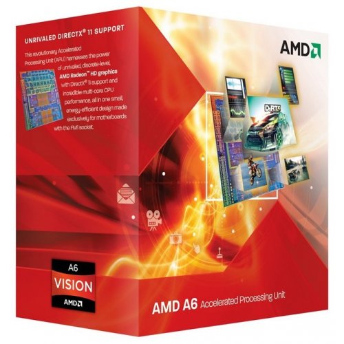 Продать Процессор AMD A6-3500 2.1Ghz 3MB sFM1 Box (AD3500OJGXBOX) по Trade-In интернет-магазине Телемарт - Киев, Днепр, Украина фото
