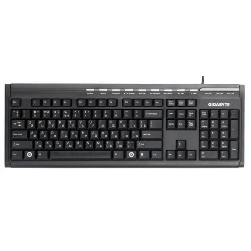 Купить Клавиатура Gigabyte Elegant GK-KM6150 USB (GK6150V2-RU-BCS) Black - цена в Харькове, Киеве, Днепре, Одессе
в интернет-магазине Telemart фото