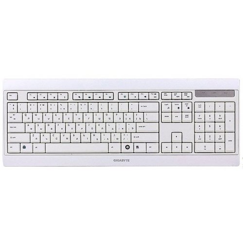 Купити Клавіатура Gigabyte GK-K7100 USB (K7100V2-RU-WHITE) White - ціна в Києві, Львові, Вінниці, Хмельницькому, Франківську, Україні | інтернет-магазин TELEMART.UA фото