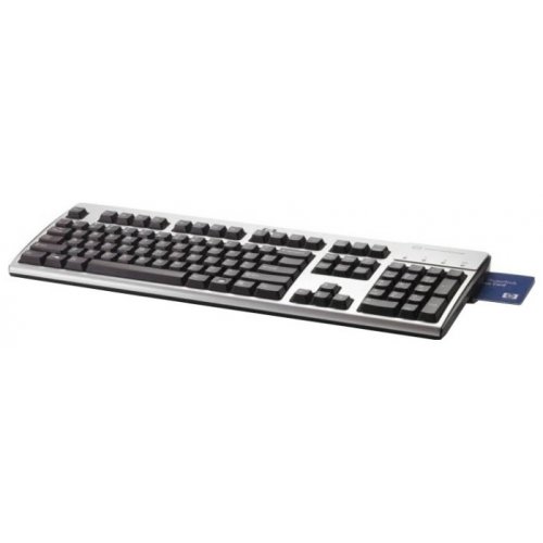 Клавиатура HP BV813AA Smart Card CCID USB (BV813AA) Black/Silver купить в Украине: Киев, Днепр, Харьков, Одесса  | Низкая цена, отзывы, характеристики от TELEMART фото