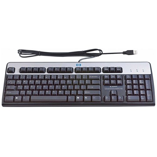 Клавиатура HP USB 2004 Standard Keyboard USB (DT528A) Black/Silver купить в Украине: Киев, Днепр, Харьков, Одесса  | Низкая цена, отзывы, характеристики от TELEMART фото