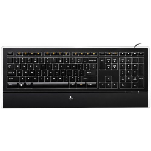 Клавіатура Logitech Illuminated Keyboard USB (920-001174) купити в Україні: Київ, Львів, Хмельницький, Тернопіль, Івано-Франківськ | Низька ціна, відгуки, характеристики від TELEMART фото