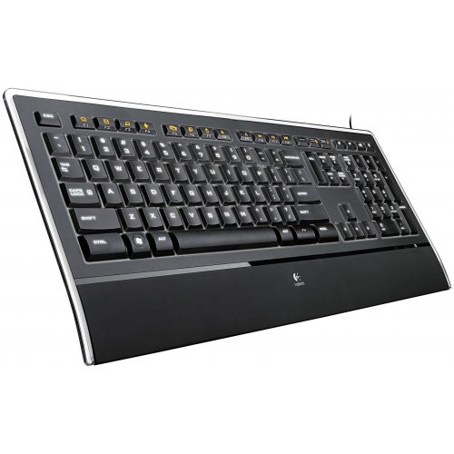 Клавіатура Logitech Illuminated Keyboard USB (920-001174) купити в Україні: Київ, Львів, Хмельницький, Тернопіль, Івано-Франківськ | Низька ціна, відгуки, характеристики від TELEMART фото