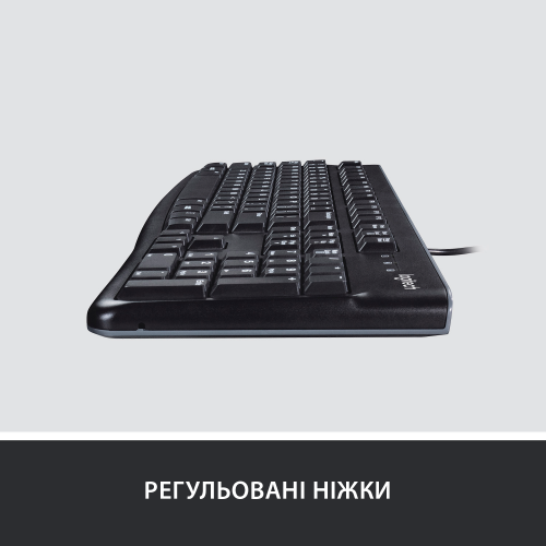 Купить Клавиатура Logitech Keyboard K120 ukr USB (920-002643) - цена в Харькове, Киеве, Днепре, Одессе
в интернет-магазине Telemart фото