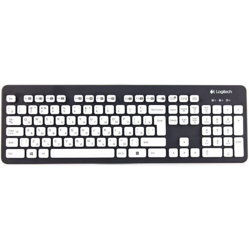 Клавіатура Logitech Washable Keyboard K310 USB (920-004061) Black/White купити в Україні: Київ, Львів, Хмельницький, Тернопіль, Івано-Франківськ | Низька ціна, відгуки, характеристики від TELEMART фото
