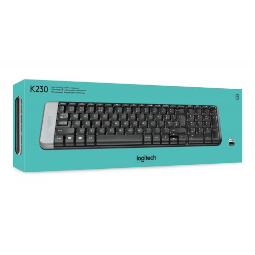 Фото Клавиатура Logitech Wireless Keyboard K230 ru USB (920-003348)