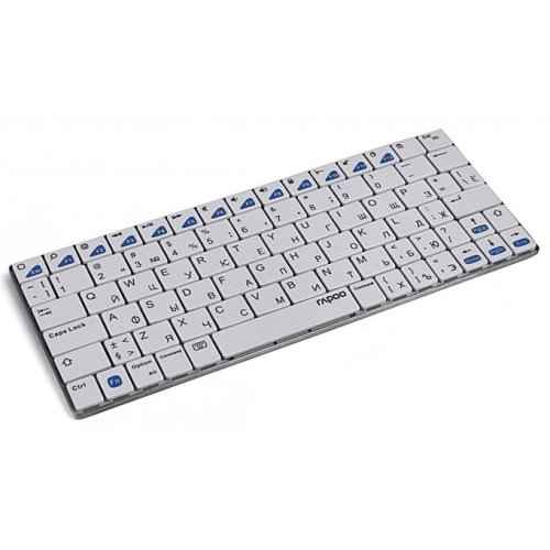 Клавиатура Rapoo E9050 wireless Ultra-Slim USB White купить в Украине: Киев, Днепр, Харьков, Одесса  | Низкая цена, отзывы, характеристики от TELEMART фото