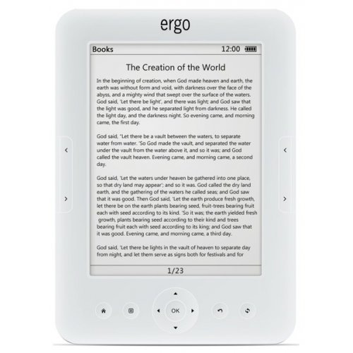 Електронна книга Ergo BOOK 0612 White купити в Україні | Telemart фото