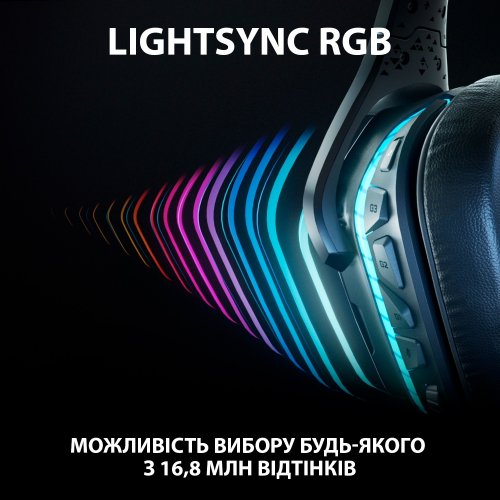 Купить Наушники Logitech G935 RGB Gaming (981-000744) Black - цена в Харькове, Киеве, Днепре, Одессе
в интернет-магазине Telemart фото