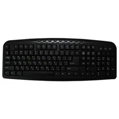 Купити Клавіатура Unitek 8108 PS/2 Black - ціна в Києві, Львові, Вінниці, Хмельницькому, Франківську, Україні | інтернет-магазин TELEMART.UA фото
