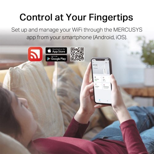 Ретранслятор Mercusys MW300RE купити в Україні: Київ, Львів, Хмельницький, Тернопіль | Низька ціна, відгуки, характеристики від TELEMART фото