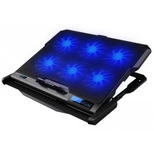 Купить Подставка для ноутбука Omega 17" Coolwave 6 x Fan (OMNCP6F) Black - цена в Харькове, Киеве, Днепре, Одессе
в интернет-магазине Telemart фото