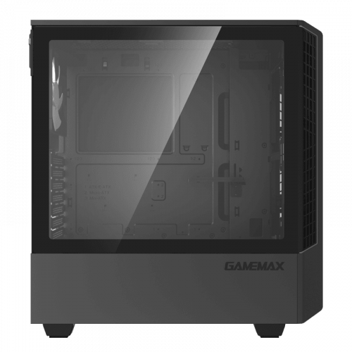 Photo GAMEMAX T802-E Panda ECO Tempered Glass без БП Black/Silver