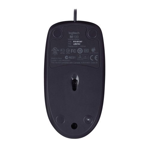 Photo Mouse Logitech B100 Optical USB (910-003357) Black