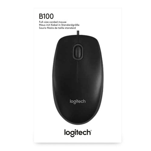 Фото Миша Logitech B100 Optical USB (910-003357) Black