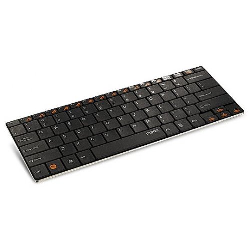 Клавиатура Rapoo E9050 wireless Ultra-Slim USB Black купить в Украине: Киев, Днепр, Харьков, Одесса  | Низкая цена, отзывы, характеристики от TELEMART фото