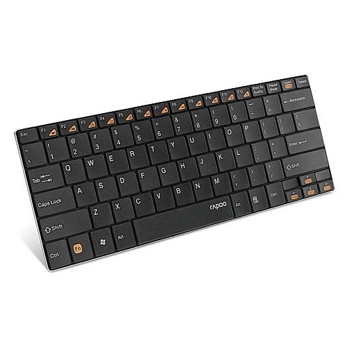 Клавиатура Rapoo E9050 wireless Ultra-Slim USB Black купить в Украине: Киев, Днепр, Харьков, Одесса  | Низкая цена, отзывы, характеристики от TELEMART фото