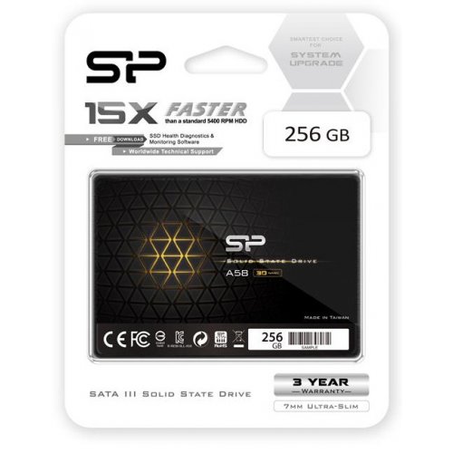 Продати SSD-диск Silicon Power A58 TLC 256GB 2.5" (SP256GBSS3A58A25) за Trade-In у інтернет-магазині Телемарт - Київ, Дніпро, Україна фото