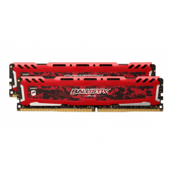 ОЗП Crucial DDR4 16GB (2x8GB) 3000Mhz Ballistix Sport LT Red (BLS2K8G4D30AESEK)