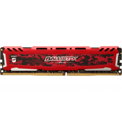 Фото Crucial DDR4 16GB 3000Mhz Ballistix Sport LT Red (BLS16G4D30AESE)