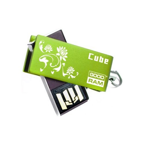 Купити Накопичувач GoodRAM Cube Spring Edition 32GB Green - ціна в Києві, Львові, Вінниці, Хмельницькому, Франківську, Україні | інтернет-магазин TELEMART.UA фото