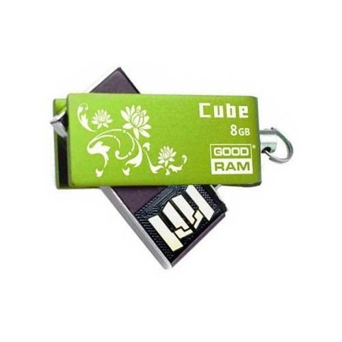 Купить Накопитель GoodRAM Cube Sprin Edition Retail 9 GREEN 8GB - цена в Харькове, Киеве, Днепре, Одессе
в интернет-магазине Telemart фото