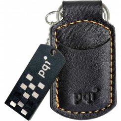 Накопичувач PQI I-Stick i820 Leather KeyChain 16GB Black