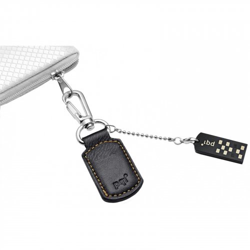 Накопичувач PQI I-Stick i820 Leather KeyChain 16GB Black купити в Україні | Telemart фото