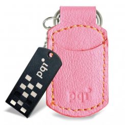 Накопичувач PQI I-Stick i820 Leather KeyChain 16GB Pink