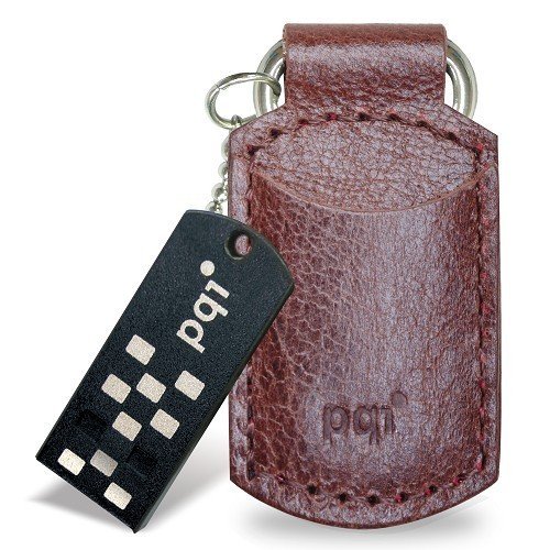 Накопичувач PQI I-Stick i820 Leather KeyChain 32GB Coffee купити в Україні | Telemart фото
