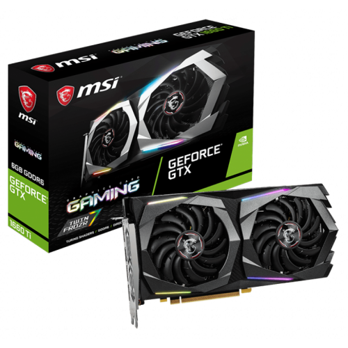 Фото Відеокарта MSI GeForce GTX 1660 Ti Gaming 6144MB (GTX 1660 Ti GAMING 6G)