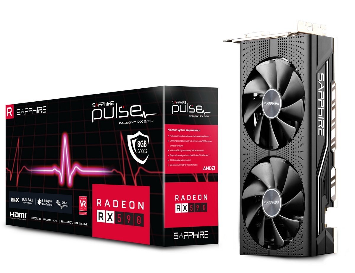 Продать Видеокарта Sapphire Radeon RX 590 PULSE 8192MB (11289-06-20G) по  Trade-In интернет-магазине Телемарт - Киев, Днепр, Украина