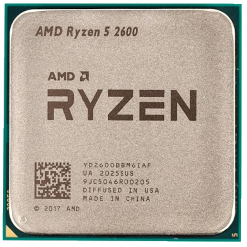 Фото AMD Ryzen 5 2600 3.4(3.9)GHz 16MB sAM4 Tray (YD2600BBM6IAF)