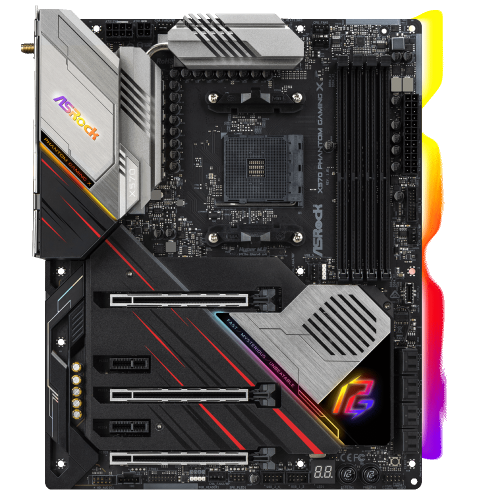 Photo Motherboard AsRock X570 Phantom Gaming X (sAM4, AMD X570)