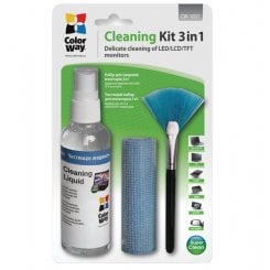 Фото Набір для чищення ColorWay 3 in 1 Cleaning Kit 100ml (CW-1031)