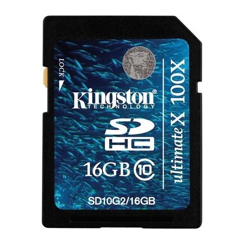 Купити Карта пам'яті Kingston SDHC 16GB G2 Class 10 - ціна в Києві, Львові, Вінниці, Хмельницькому, Франківську, Україні | інтернет-магазин TELEMART.UA фото