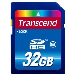Карта пам'яті Transcend SDHC 32GB Class 6 (TS32GSDHC6)