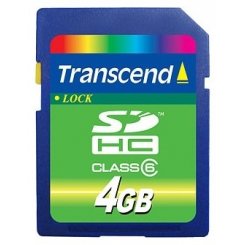 Карта пам'яті Transcend SDHC 4GB Class 6 (TS4GSDHC6)