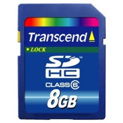 Карта пам'яті Transcend SDHC 8GB Class 6 (TS8GSDHC6)