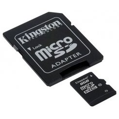 Карта памяти Kingston microSDHC 8GB Class 10 (с адаптером) (SDC10/8GB)
