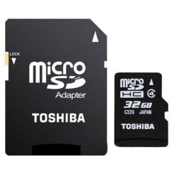 Карта пам'яті Toshiba microSDHC 32GB Class 4 (с адаптером) (SD-C32GJ(BL3A/SD-C32GJ(BL5A)