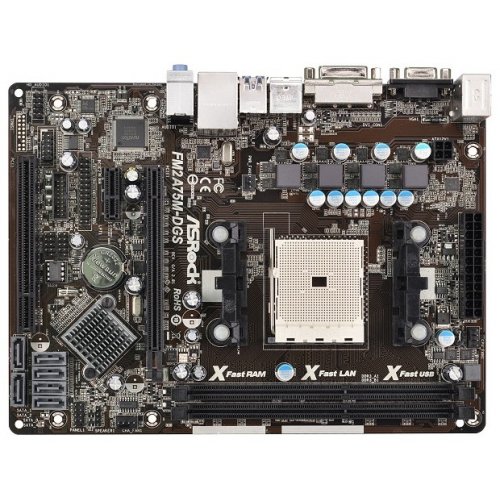 Продати Материнська плата AsRock FM2A75M-DGS R2.0 (sFM2, AMD A75) за Trade-In у інтернет-магазині Телемарт - Київ, Дніпро, Україна фото