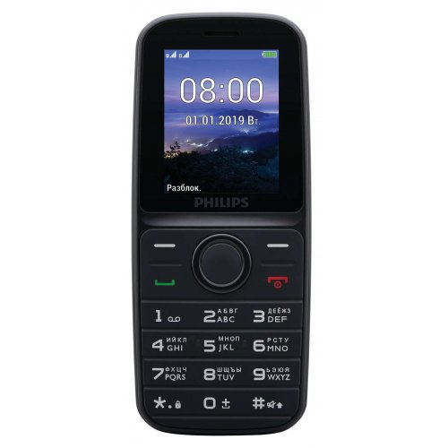 Купить Мобильный телефон Philips Xenium E109 Dual Sim Black - цена в Харькове, Киеве, Днепре, Одессе
в интернет-магазине Telemart фото