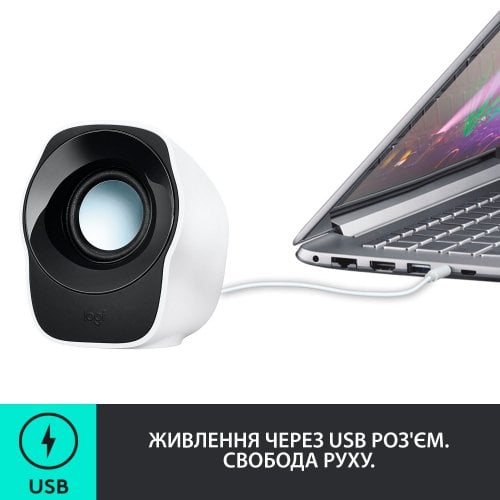 Купить Акустическая система Logitech Z120 White/Black - цена в Харькове, Киеве, Днепре, Одессе
в интернет-магазине Telemart фото