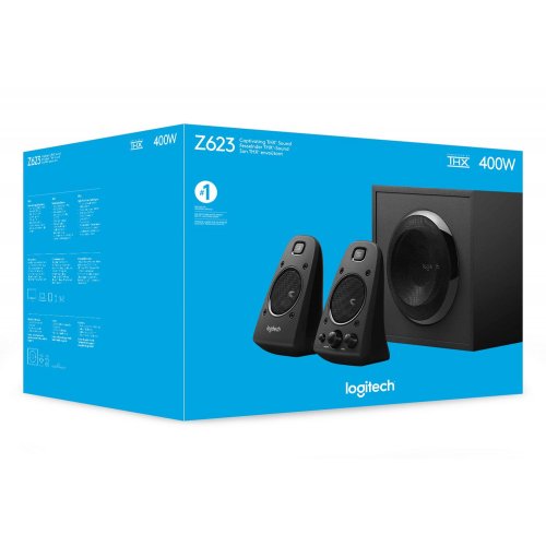 Купить Акустическая система Logitech Z623 Black - цена в Харькове, Киеве, Днепре, Одессе
в интернет-магазине Telemart фото