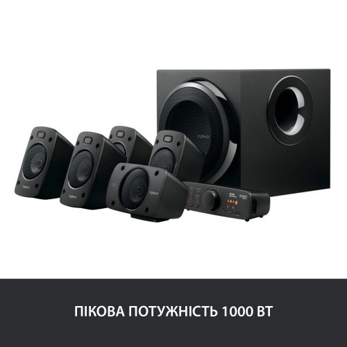 Купить Акустическая система Logitech Z906 Black - цена в Харькове, Киеве, Днепре, Одессе
в интернет-магазине Telemart фото