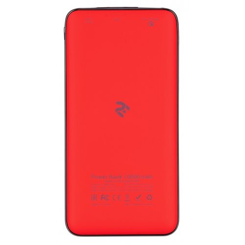 Купити Powerbank 2E Power Bank PB1036A QC3.0 10000mAh (2E-PB1036AQC-RED) Red - ціна в Києві, Львові, Вінниці, Хмельницькому, Франківську, Україні | інтернет-магазин TELEMART.UA фото