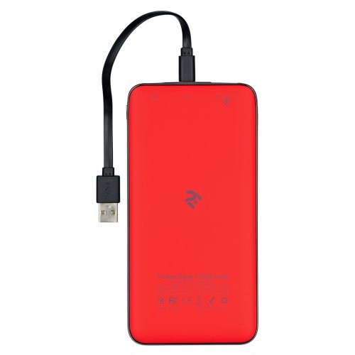 Купити Powerbank 2E Power Bank PB1036A QC3.0 10000mAh (2E-PB1036AQC-RED) Red - ціна в Києві, Львові, Вінниці, Хмельницькому, Франківську, Україні | інтернет-магазин TELEMART.UA фото