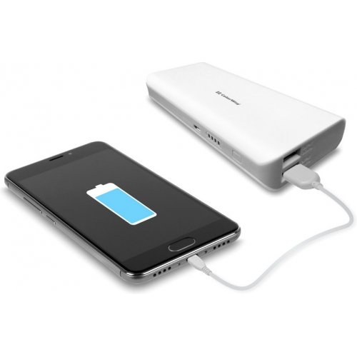 Powerbank ColorWay 16750mAh (CW-PB167LIA2W) White купити в Україні: Київ, Львів, Хмельницький, Тернопіль, Івано-Франківськ | Низька ціна, відгуки, характеристики від TELEMART фото